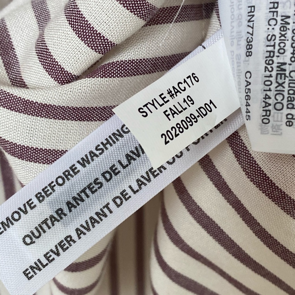 NWOT Madewell Seamed Popover Top, Dunfield Stripe - Picture 11 of 11
